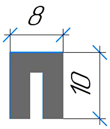 Силиконовый профиль №0696