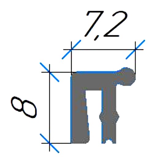 Силиконовый профиль №0549