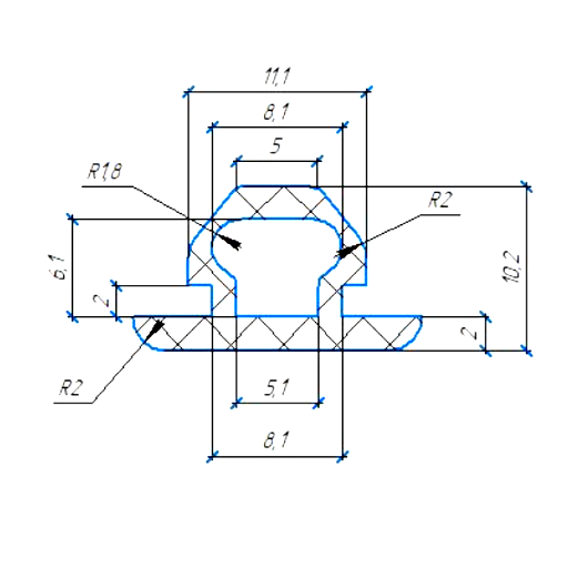 Силиконовый профиль №0918