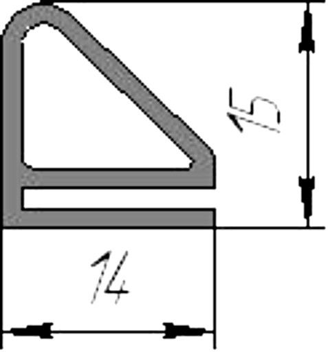 Силиконовый профиль №0015