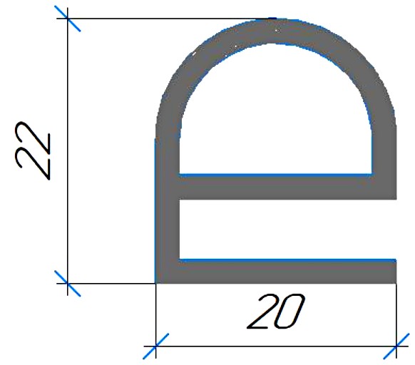Силиконовый профиль №0650
