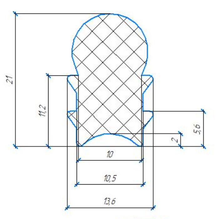 Силиконовый профиль №1007