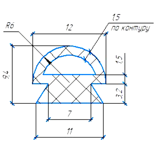 Силиконовый профиль №0882