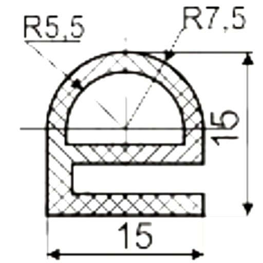 Силиконовый профиль №0049