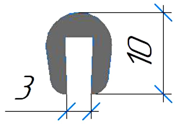 Силиконовый профиль №0701