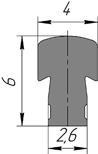 Силиконовый профиль №0174