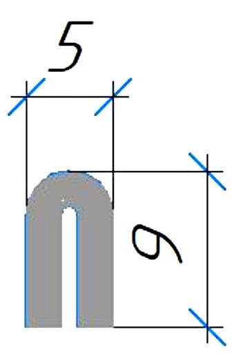 Силиконовый профиль №0367