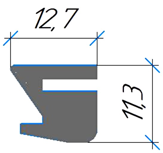 Силиконовый профиль №0527