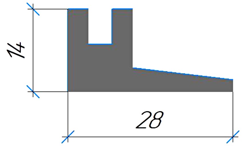 Силиконовый профиль №0574