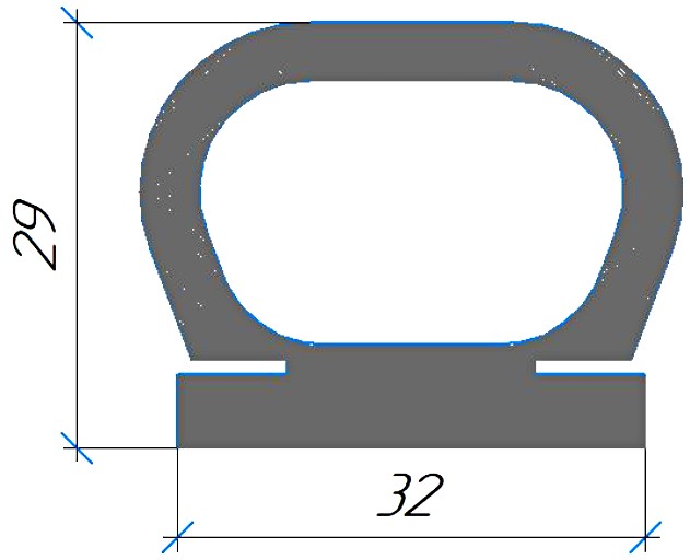 Силиконовый профиль №0727