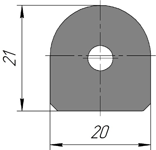 Силиконовый профиль №0166