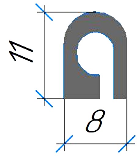 Силиконовый профиль №0505