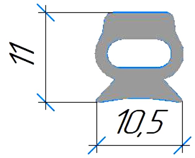 Силиконовый профиль №0341