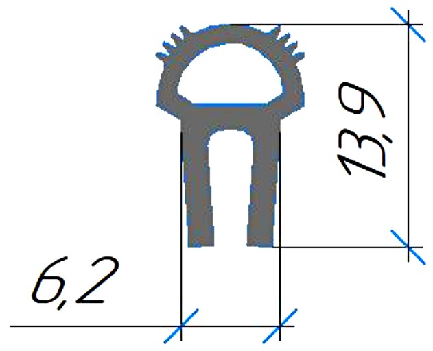 Силиконовый профиль №0691