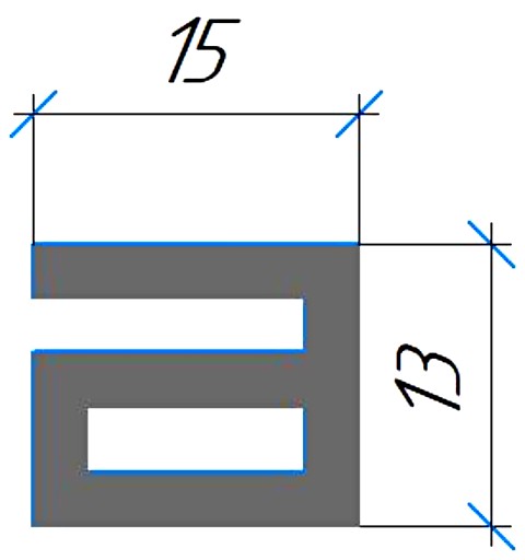 Силиконовый профиль №0688