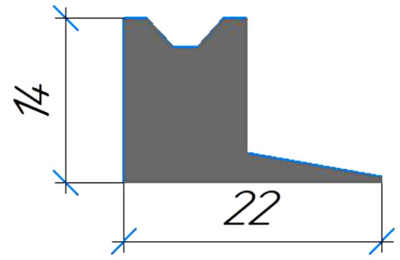 Силиконовый профиль №0508