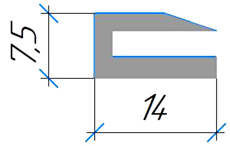 Силиконовый профиль №0399