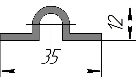 Силиконовый профиль №0147