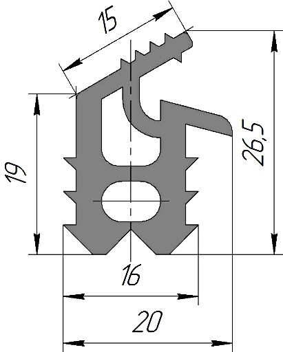 Силиконовый профиль №0217