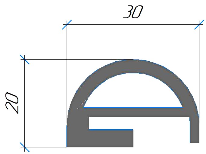 Силиконовый профиль №0601