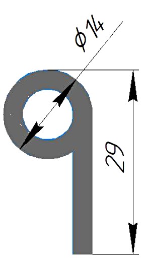 Силиконовый профиль №0280