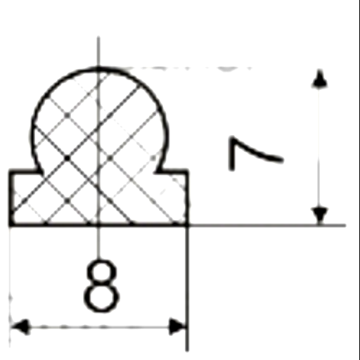 Силиконовый профиль №0036