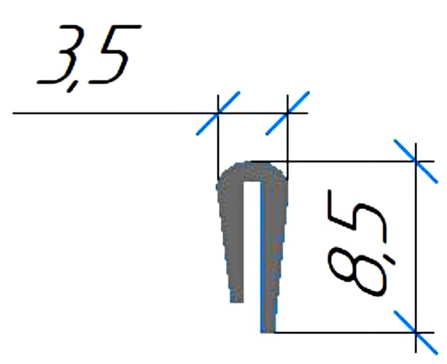 Силиконовый профиль №0582