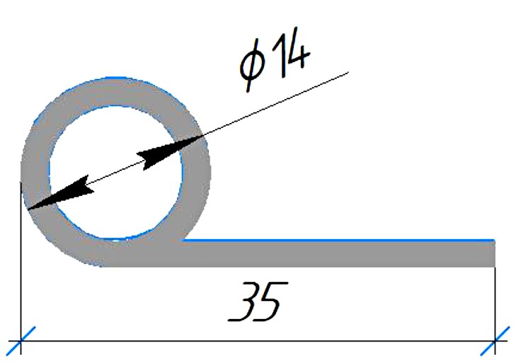 Силиконовый профиль №0344