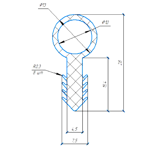 Силиконовый профиль №0962