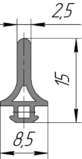 Силиконовый профиль №0238