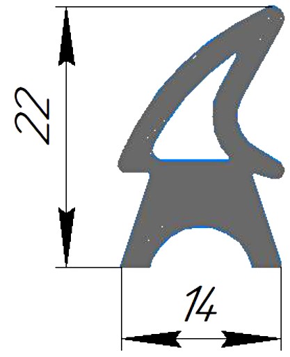 Силиконовый профиль №0278