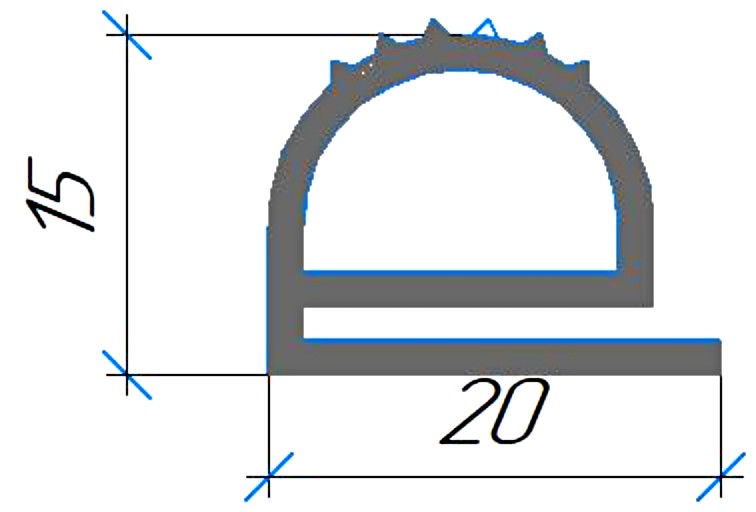 Силиконовый профиль №0540