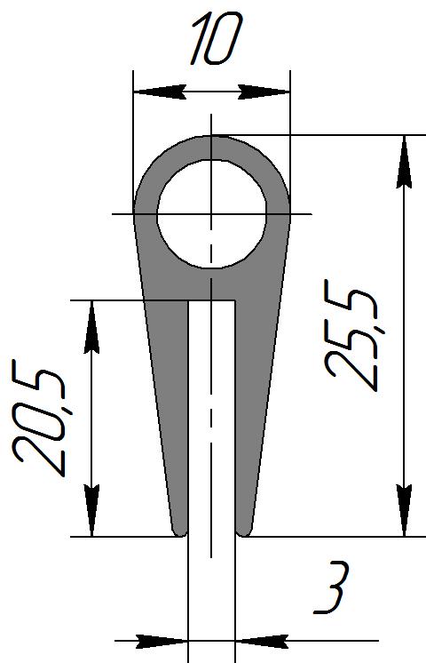 Силиконовый профиль №0150