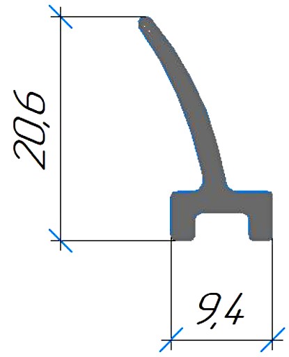 Силиконовый профиль №0552