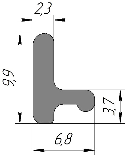 Силиконовый профиль №0244