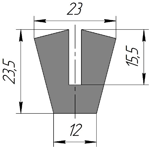 Силиконовый профиль №0204