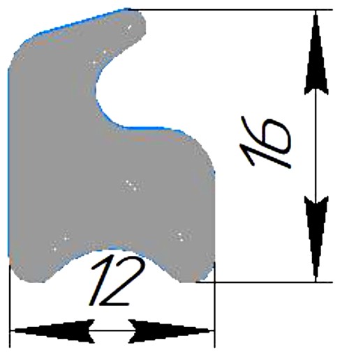 Силиконовый профиль №0445