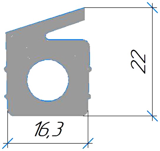 Силиконовый профиль №0354