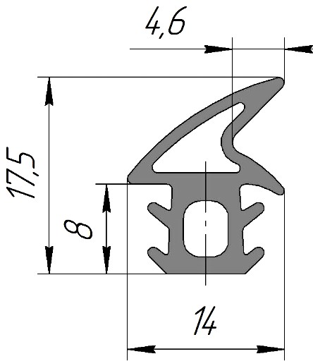 Силиконовый профиль №0190