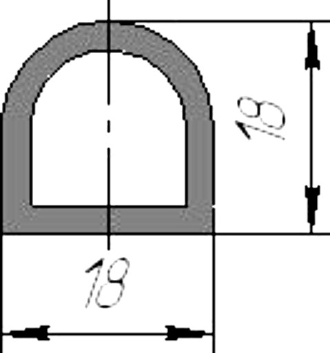 Силиконовый профиль №0038
