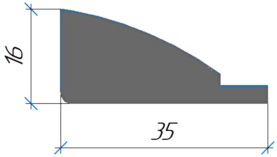 Силиконовый профиль №0609