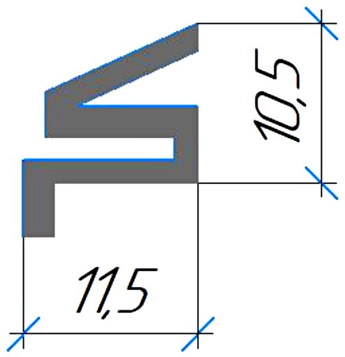 Силиконовый профиль №0733