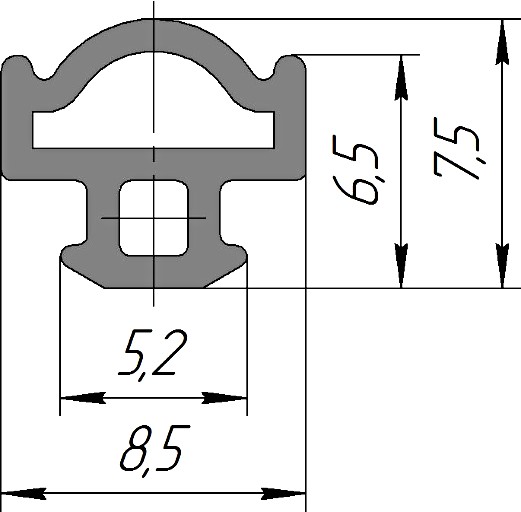 Силиконовый профиль №0234
