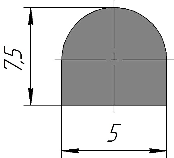 Силиконовый профиль №0208