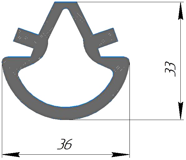 Силиконовый профиль №0305