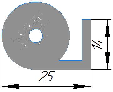 Силиконовый профиль №0436