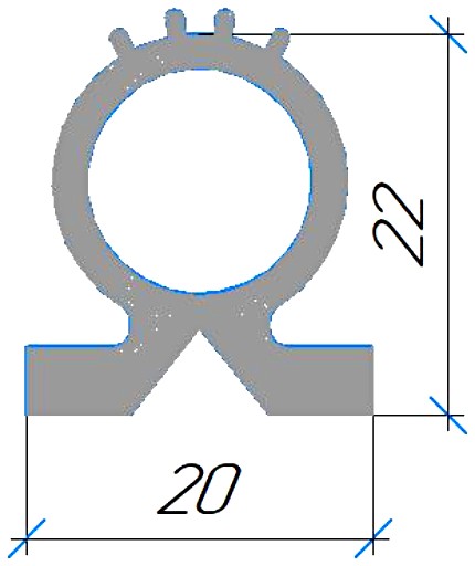 Силиконовый профиль №0378