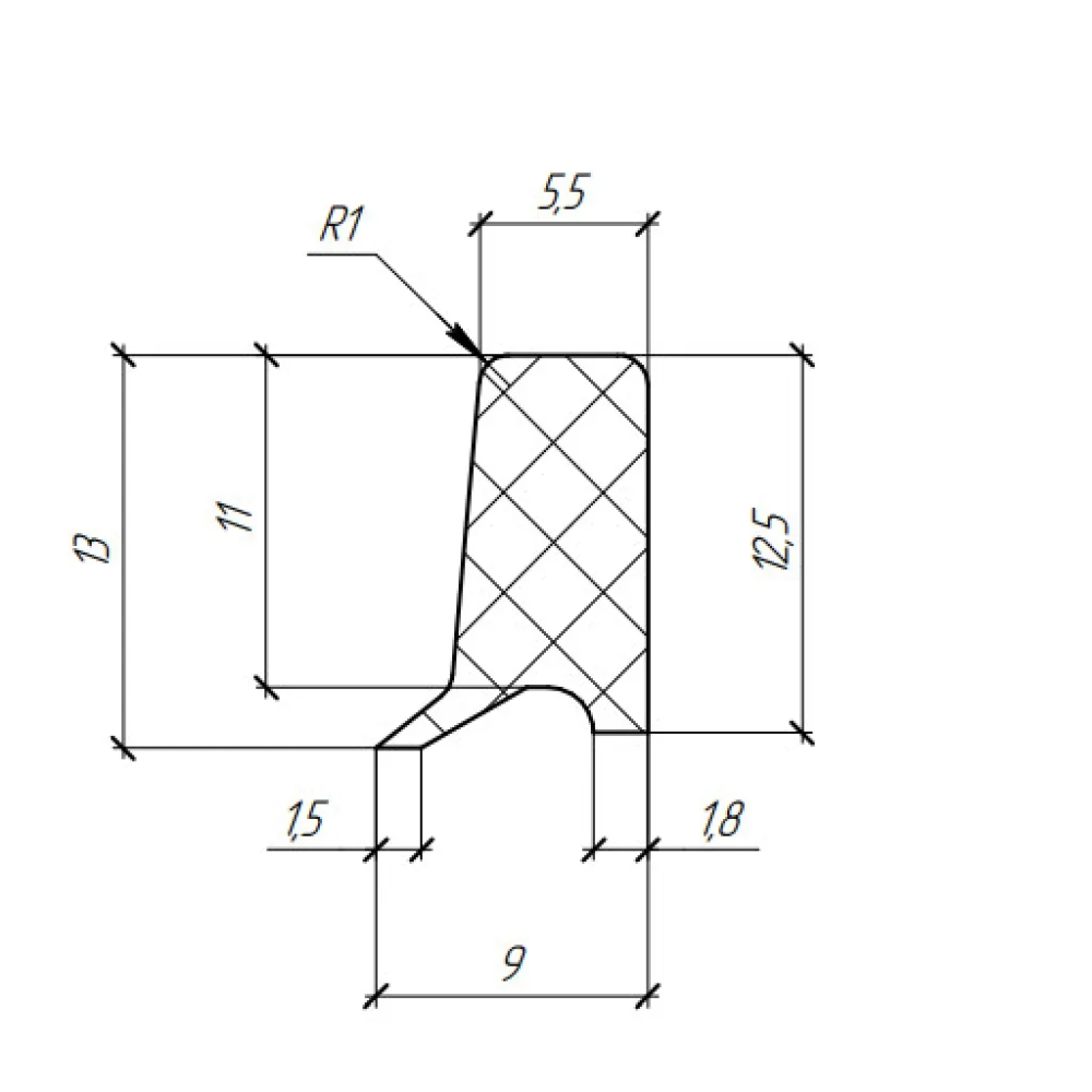 Силиконовый профиль №0852