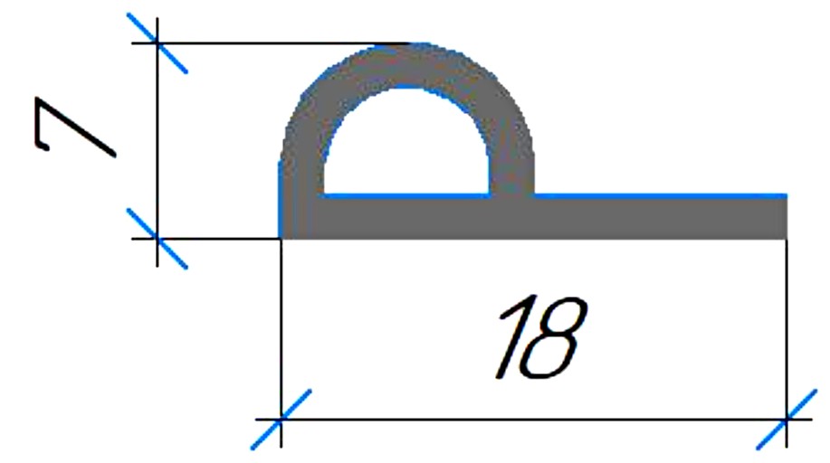 Силиконовый профиль №0598