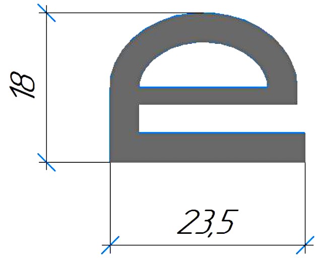 Силиконовый профиль №0568